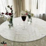 رومیزی توری گرد