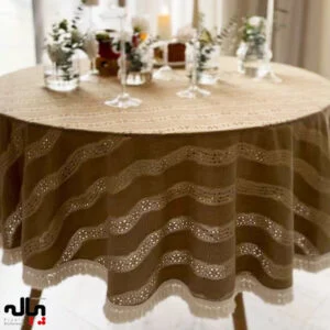 رومیزی گرد نسکافه ای