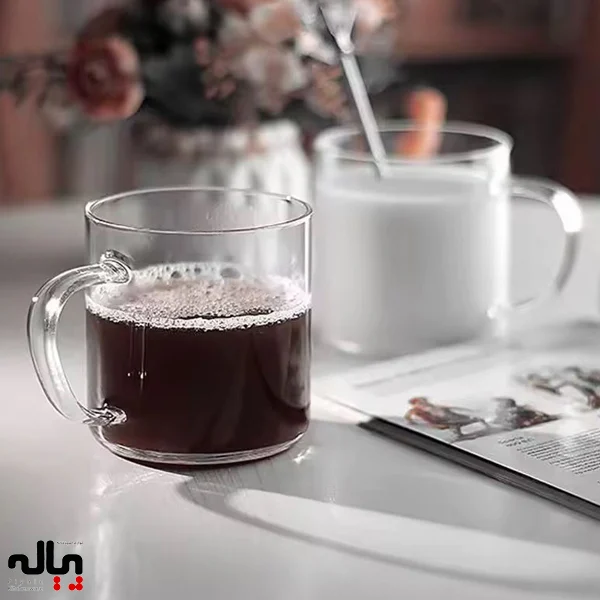 فنجان پیرکس ساده و مینیمال