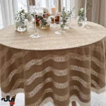 رومیزی گرد نسکافه ای