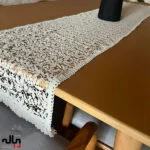 رانر قلاب بافی رنگ کرم در سه سایز - تصویر 2