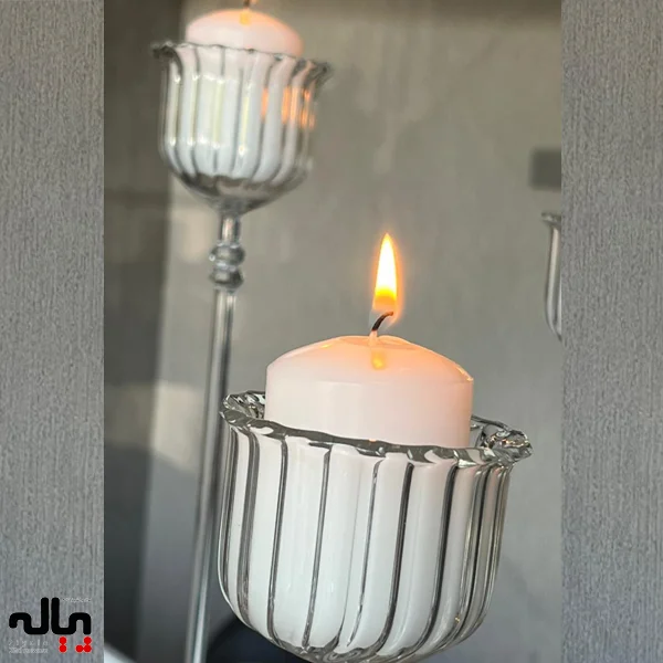 شمعدان پیرکس پایه بلند سه عددی - Image 3
