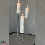 شمعدان پیرکس سه عددی برای شمعهای قطور - تصویر 5