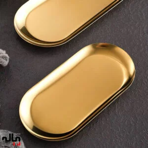 دیس کوچک استیل طلایی
