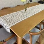 رانر قلاب بافی رنگ کرم در سه سایز - تصویر 4