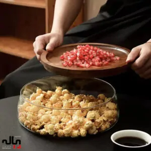 ظرف پيركس درب چوبي