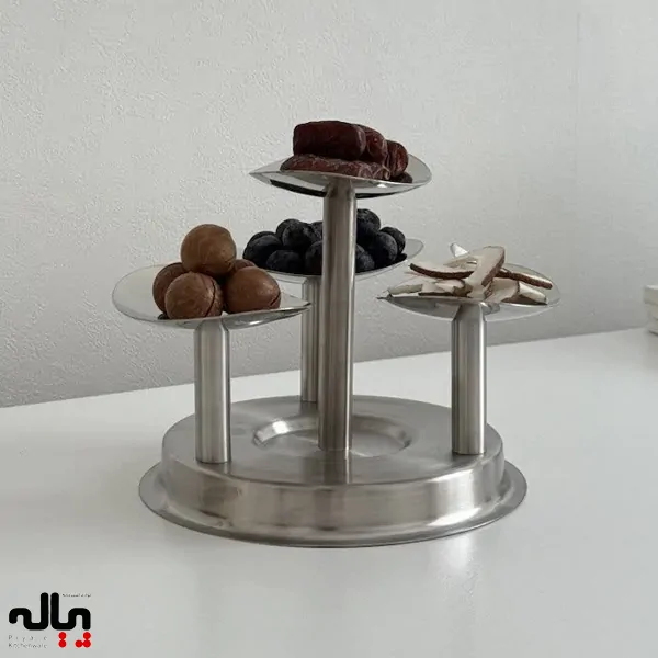 استند مزه استیل ۴ خانه