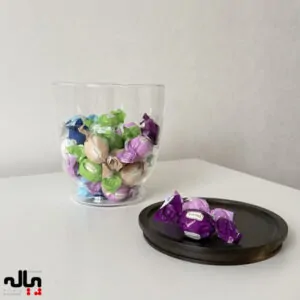 شکلات خوری پیرکس با درب چوبی